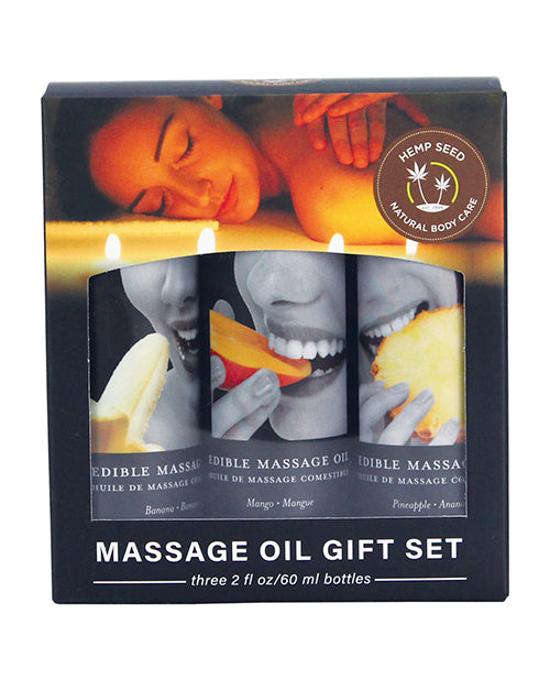 Edible Oil Massage Gift Set Box 3 2oz Bottles Tropical Hella Raw edible-oil-massage-gift-set-box-3-2oz-bottles-tropical-hella-raw