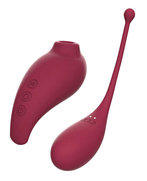 Hella Raw Adrien Lastic Inspiration Clitoral Suction Stimulator & Vibrating Egg - Red