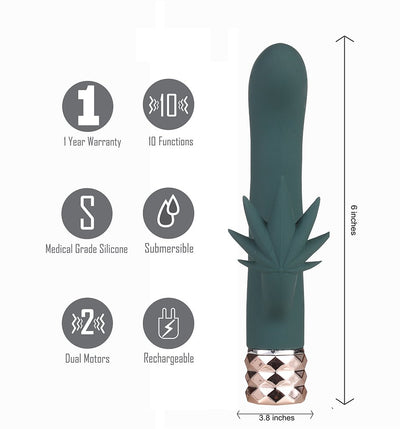 Hella Raw Kusha 10 Function Rechargeable Silicone Cannabis Rabbit 420