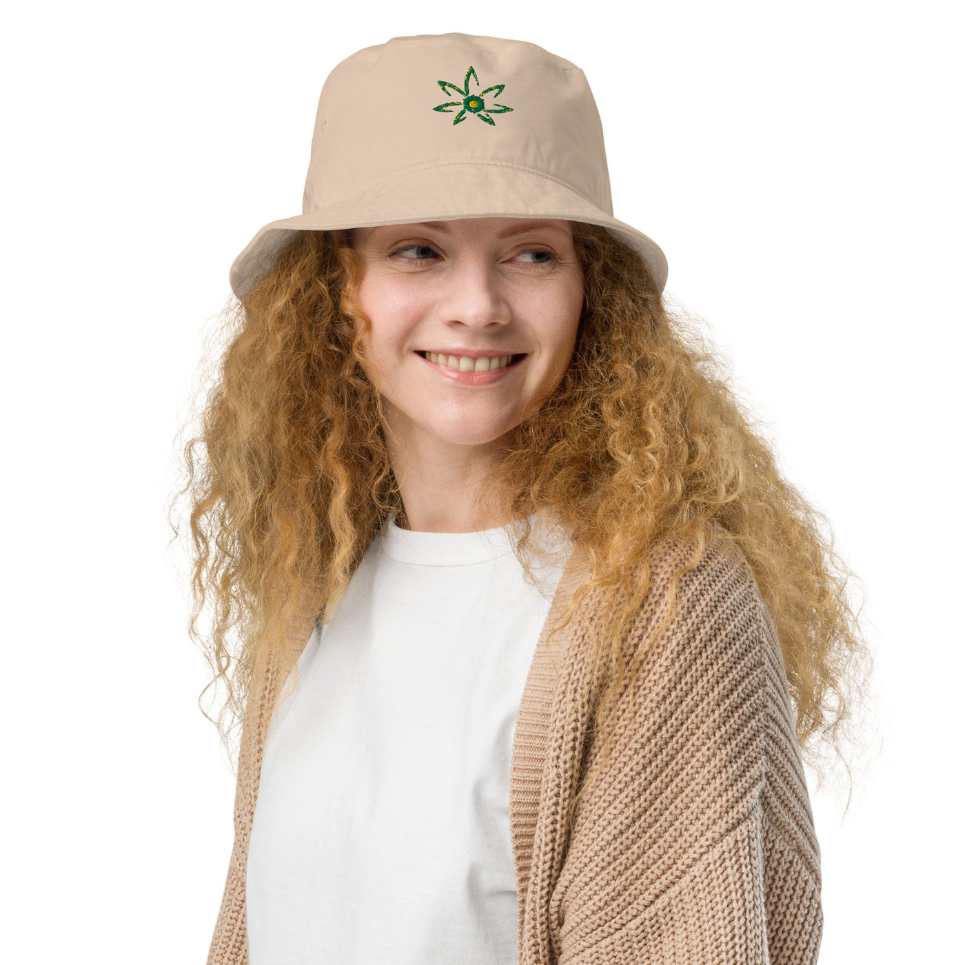 Hella Raw Organic Sunflower Bucket Hat