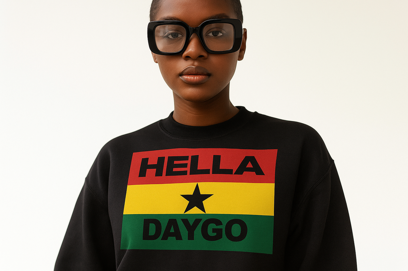 Hella Daygo Unisex Black Star Hoodie
