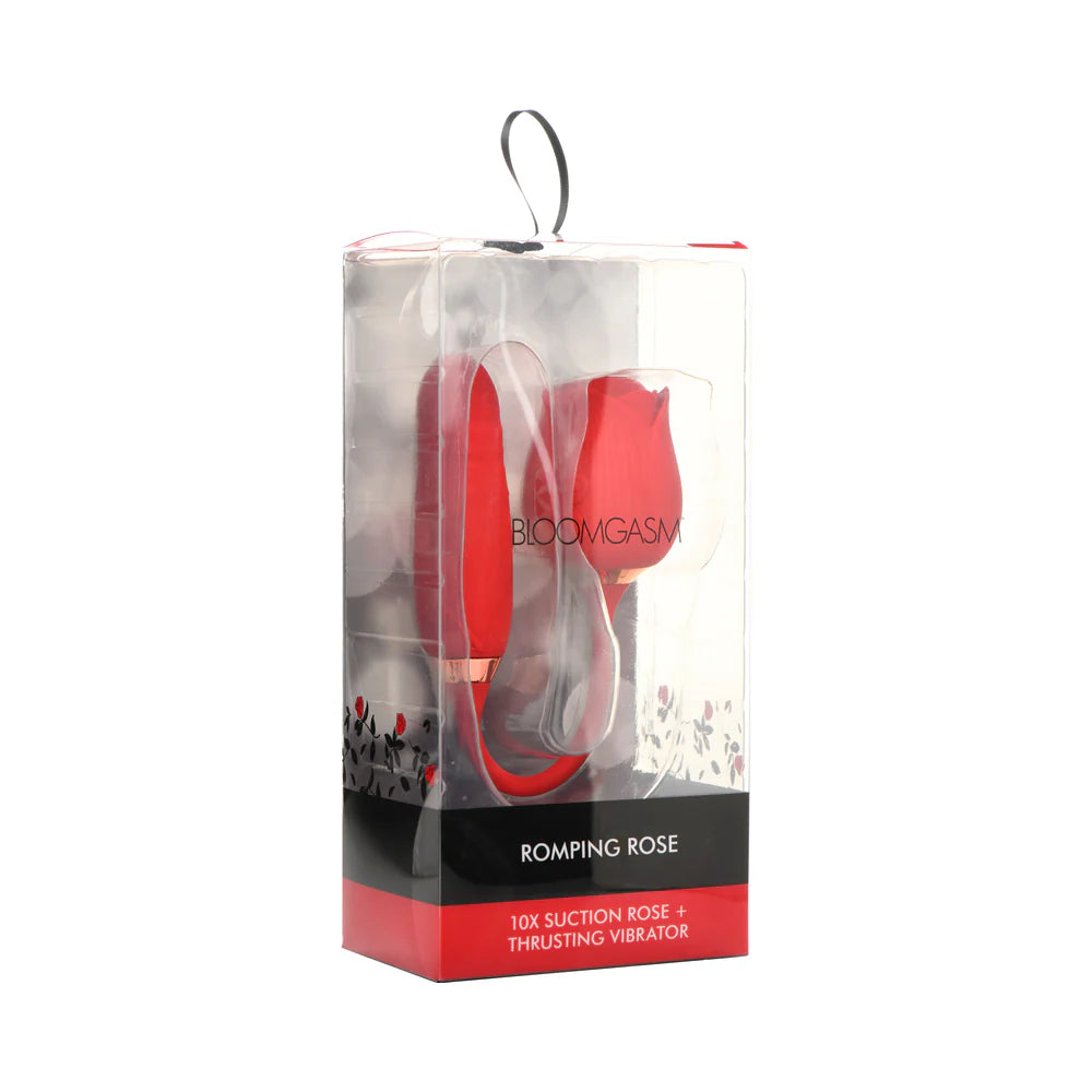 Romping Rose 10x Suction Rose and Thrusting Vibrator