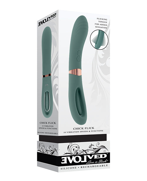 Hella Raw Evolved Chick Flick G-Spot Vibrator - Teal