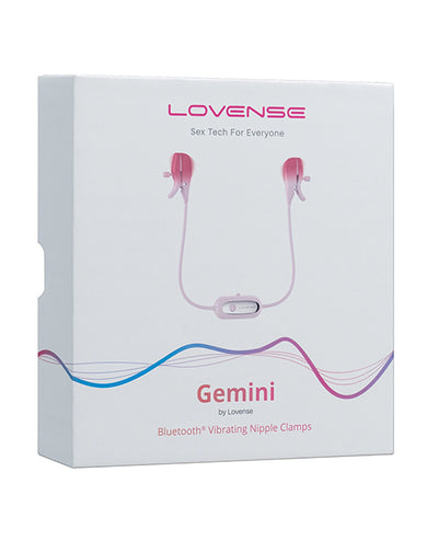 Hella Raw Lovense Gemini Vibrating Nipple Clamps - Pink