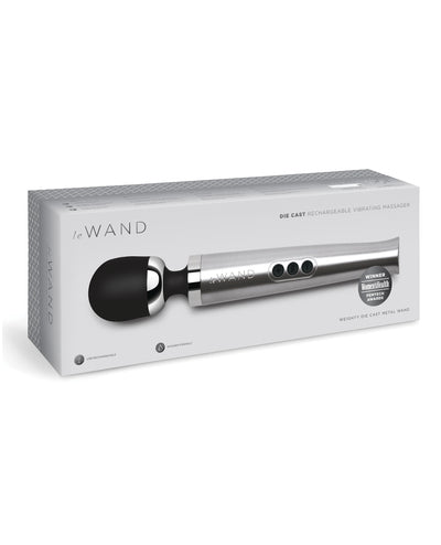 Hella Raw Le Wand Die Cast Rechargeable Massager - Silver