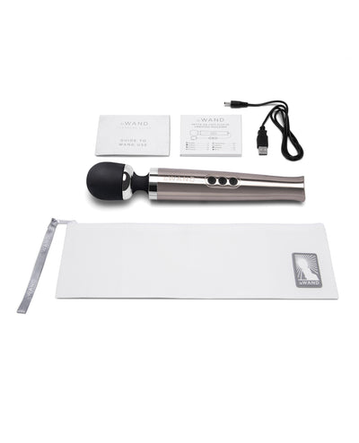Hella Raw Le Wand Die Cast Rechargeable Massager - Silver