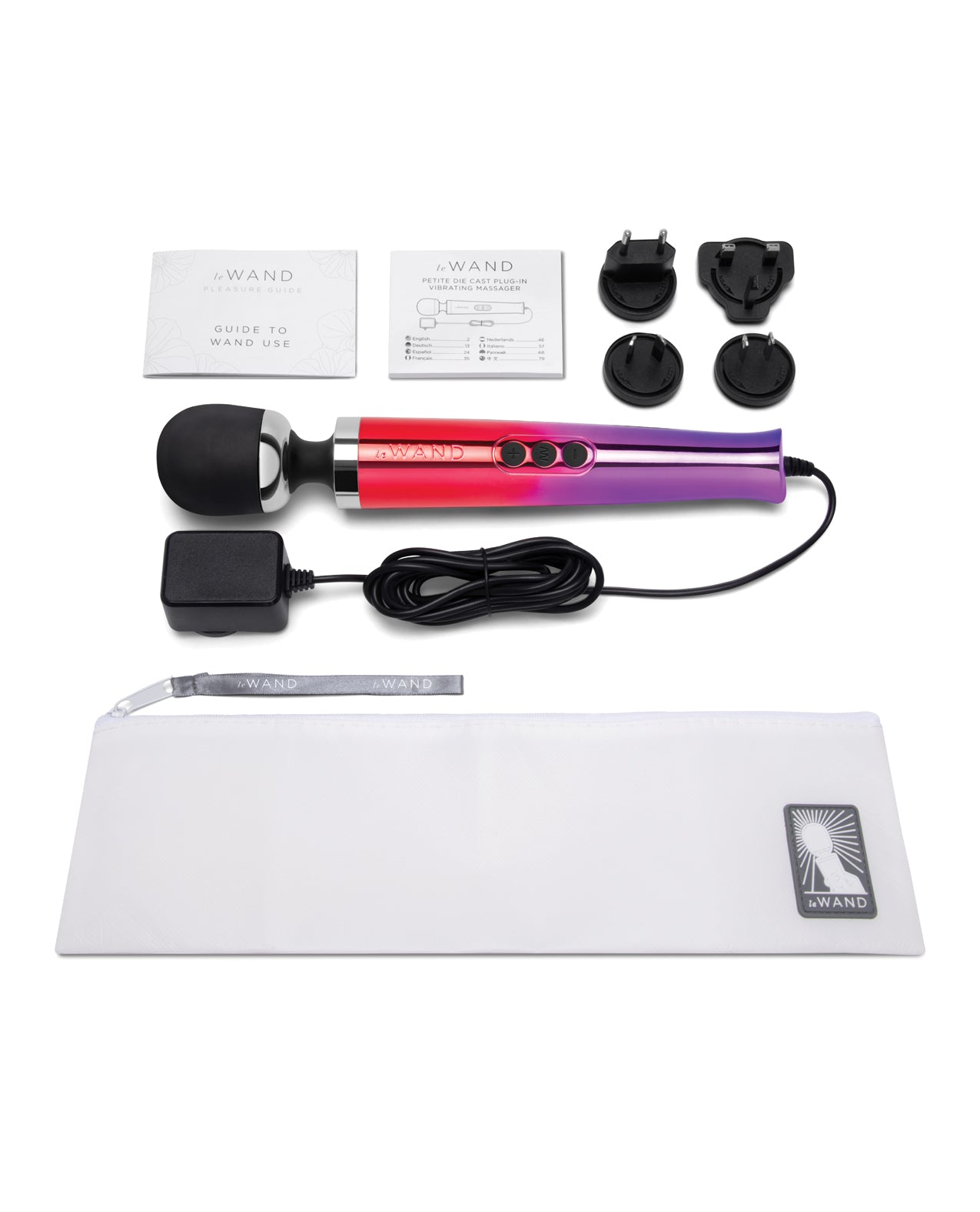 Hella Raw Le Wand Die Cast Plug-In Massager - Ombre Hella Raw Le Wand Die Cast Plug-In Massager - Ombre