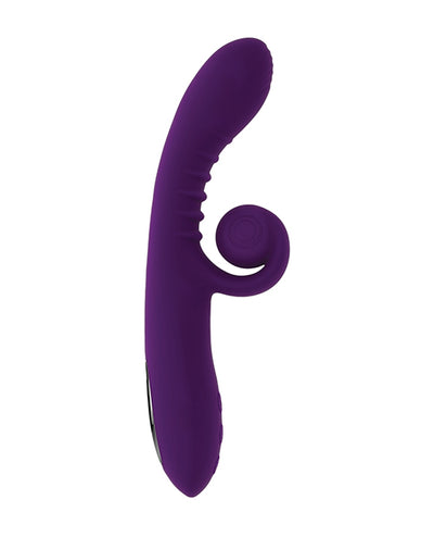 Hella Raw Playboy Pleasure Curlicue Rabbit Vibrator - Acai
