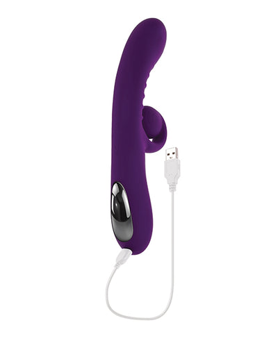 Hella Raw Playboy Pleasure Curlicue Rabbit Vibrator - Acai