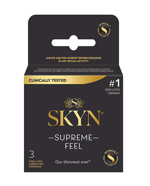 Hella Raw Lifestyles SKYN Supreme Feel Condoms - Pack of 3