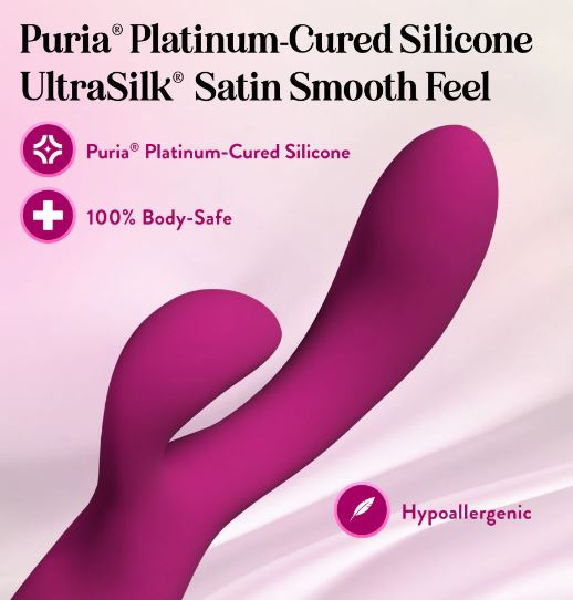 Hella Raw Quinn Rabbit Vibrator Burgundy