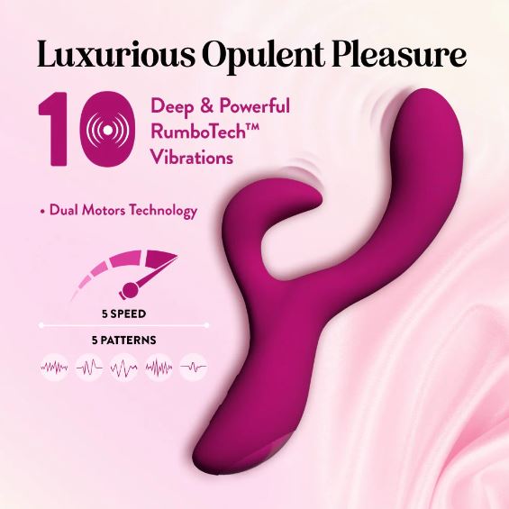 Hella Raw Quinn Rabbit Vibrator Burgundy