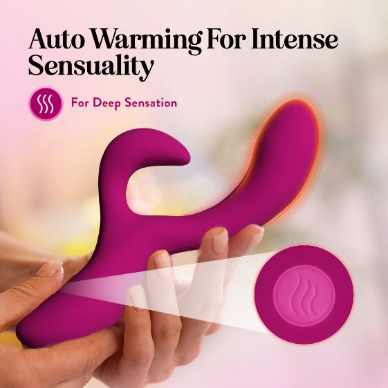 Hella Raw Quinn Rabbit Vibrator Burgundy