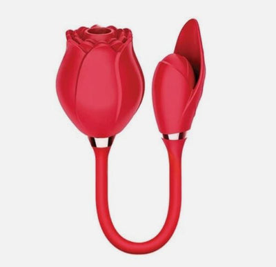 Hella Raw Wild Rose & Bullet Rechargeable Silicone Suction Vibrator