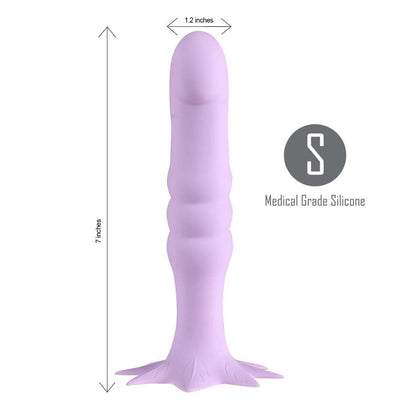 Hella Raw Dazey 420 7 Silicone Dong Pastel Purple "