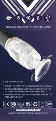 Hella Raw Blowjob Sucker Vibrating Stroker (the Male Rose 2)