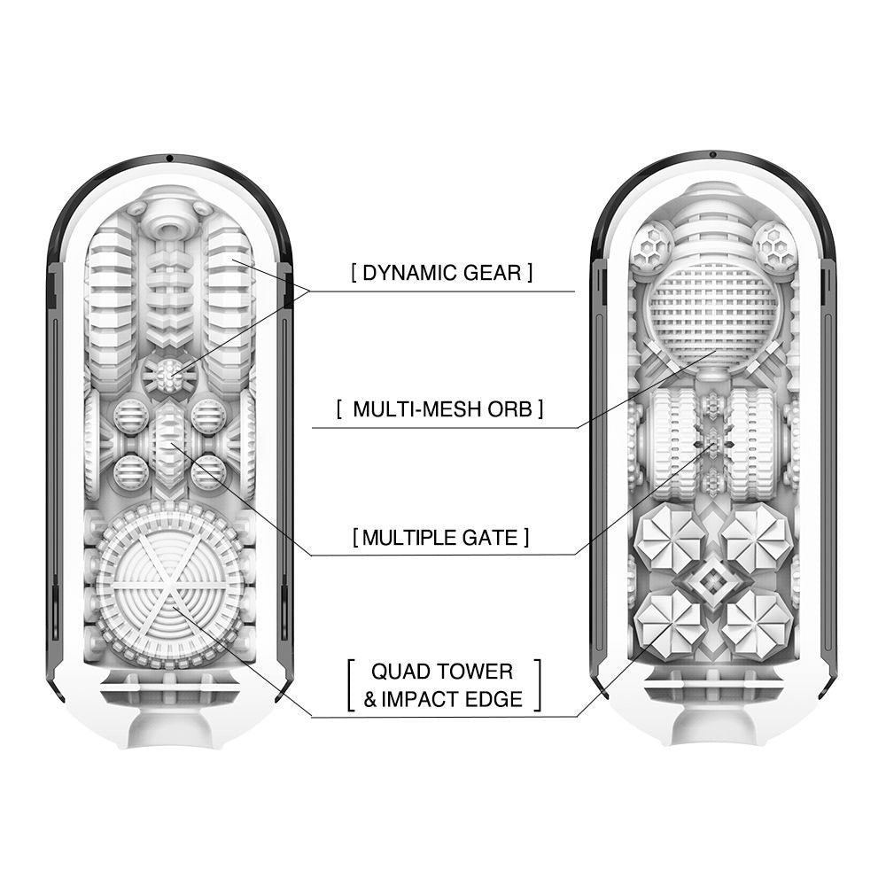 Hella Raw Tenga Flip Zero Gravity Black