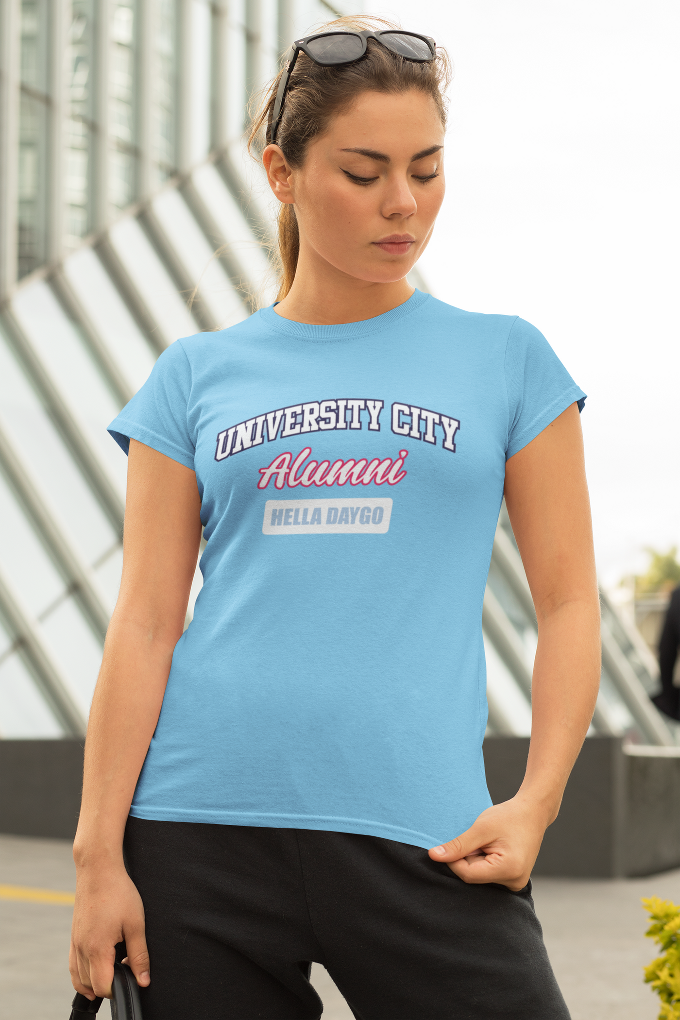 Hella Raw (Daygo) Womens University City (UC) High Hella Daygo Tshirt