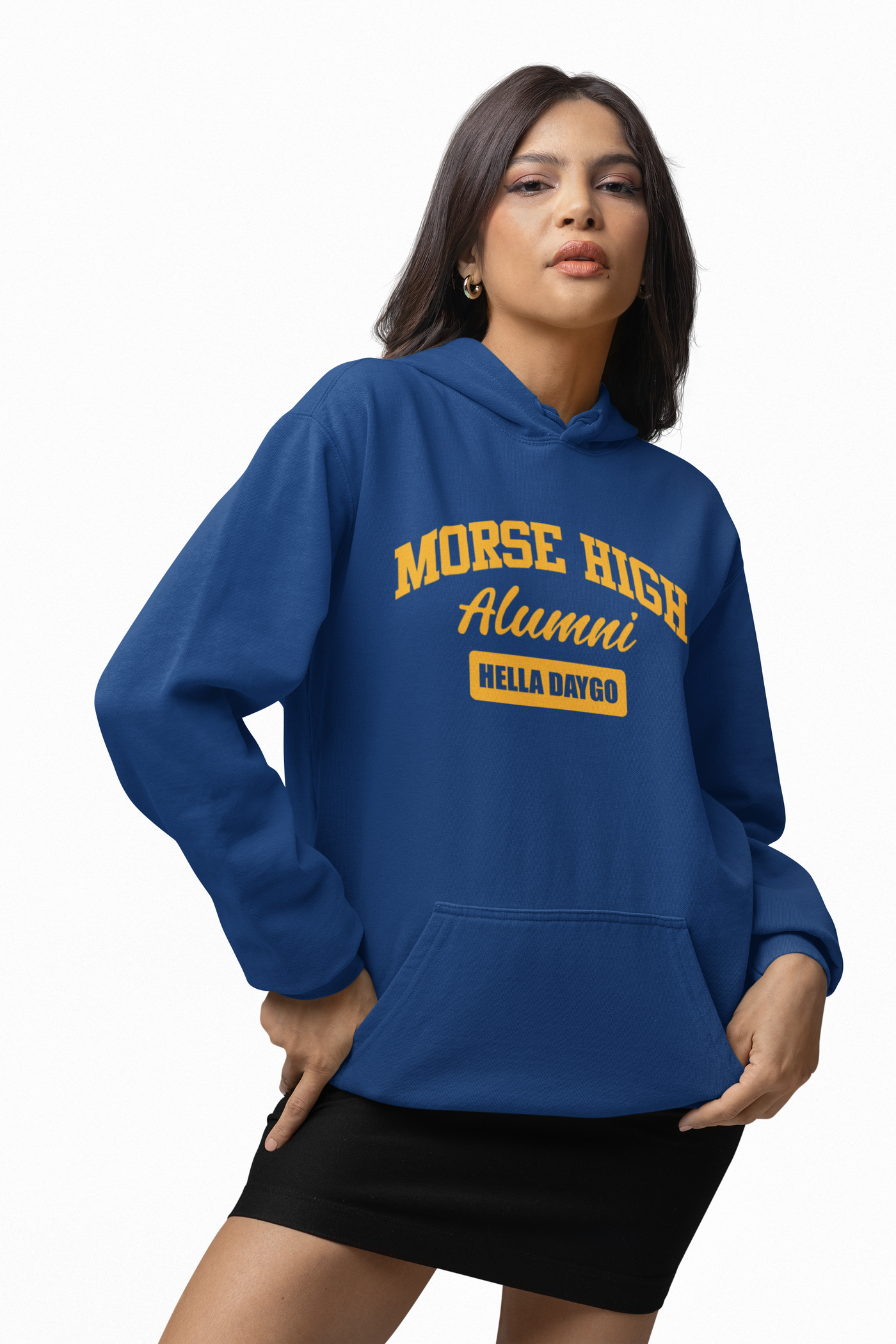 Hella Raw Alumni Vibe Unisex Morse High Hella Daygo Hoodie