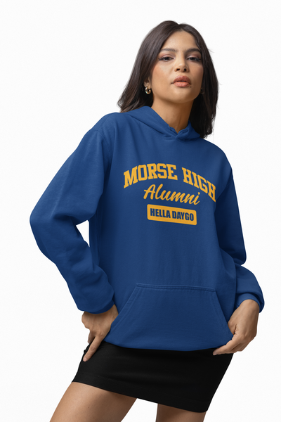 Hella Raw Alumni Vibe Unisex Morse High Hella Daygo Hoodie