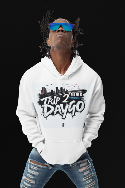 Hella Raw Black Trip 2 Daygo (Wynn) White Hoodie-Pre Order