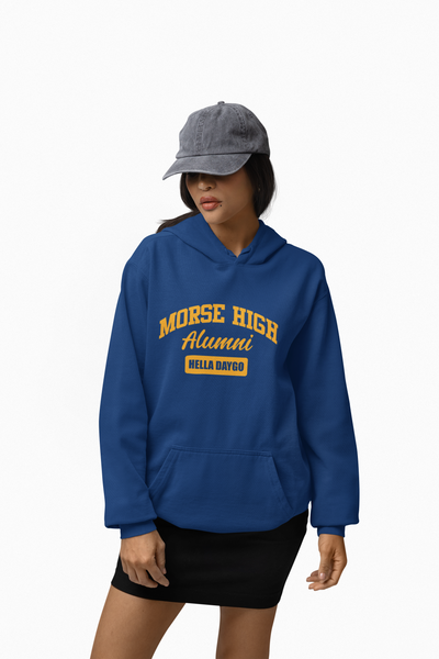 Hella Raw Alumni Vibe Unisex Morse High Hella Daygo Hoodie