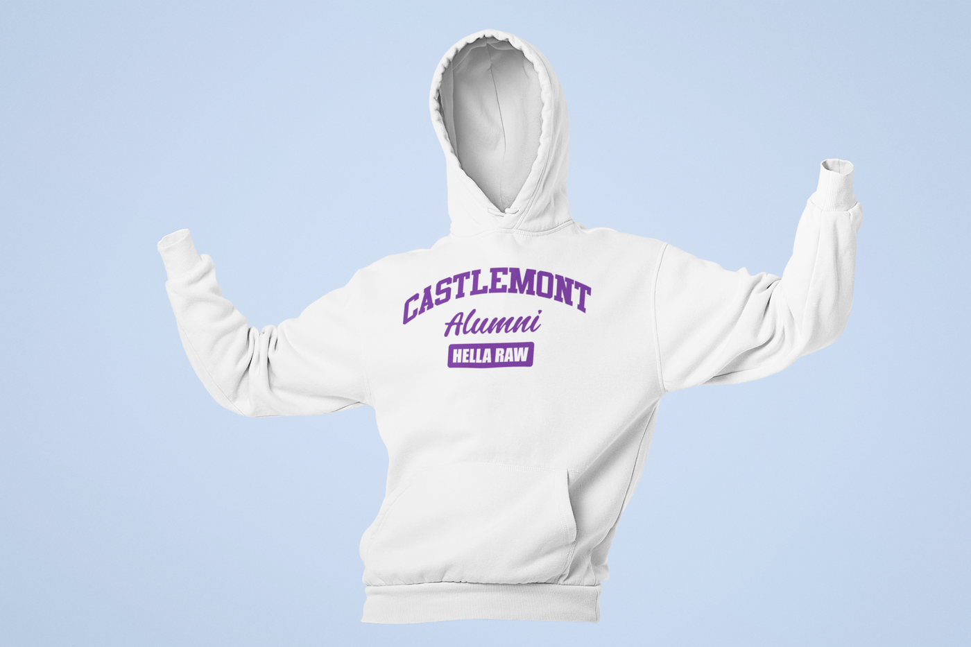Hella Raw Unisex  Castlemont Alumni Oakland Unified All League Hoodie
