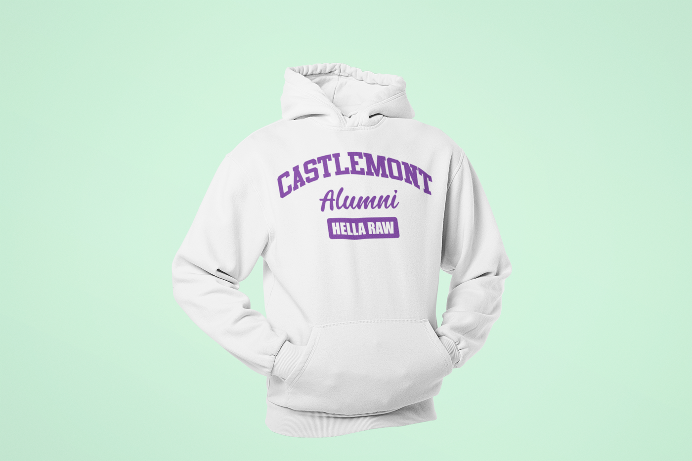 Hella Raw Unisex  Castlemont Alumni Oakland Unified All League Hoodie