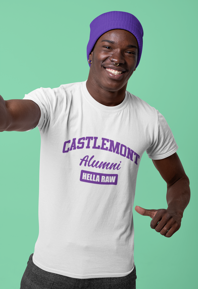 Hella Raw Unisex  Castlemont Alumni Oakland Unified All League T Shirt