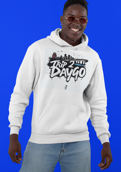 Hella Raw Black Trip 2 Daygo (Wynn) White Hoodie-Pre Order