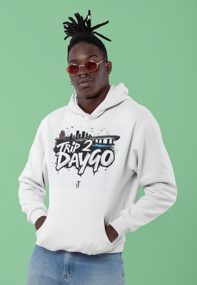 Hella Raw Black Trip 2 Daygo (Wynn) White Hoodie-Pre Order