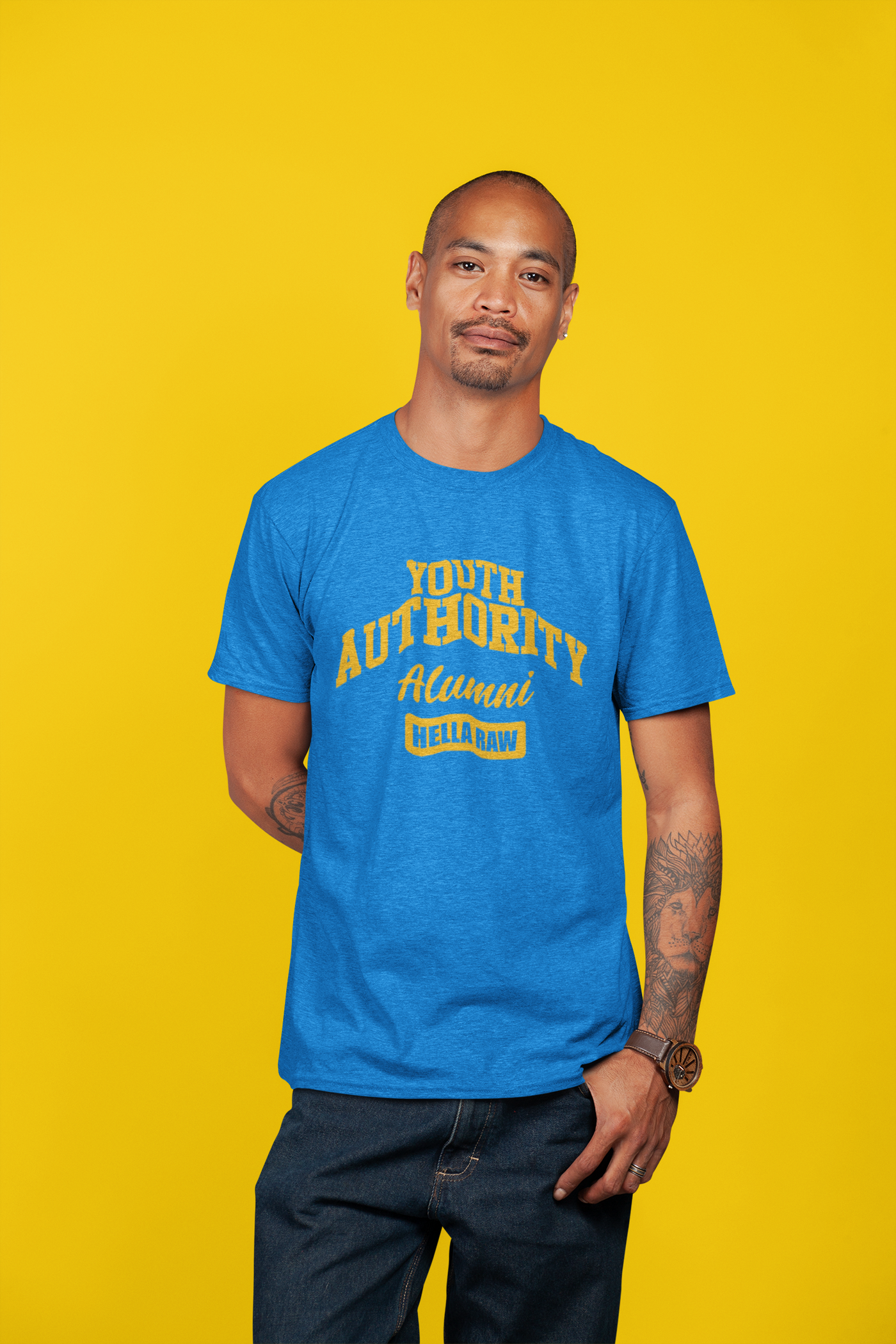 Hella Raw Unisex Youth Authority Alumni All League T Shirt