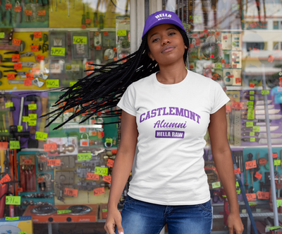 Hella Raw Unisex  Castlemont Alumni Oakland Unified All League T Shirt