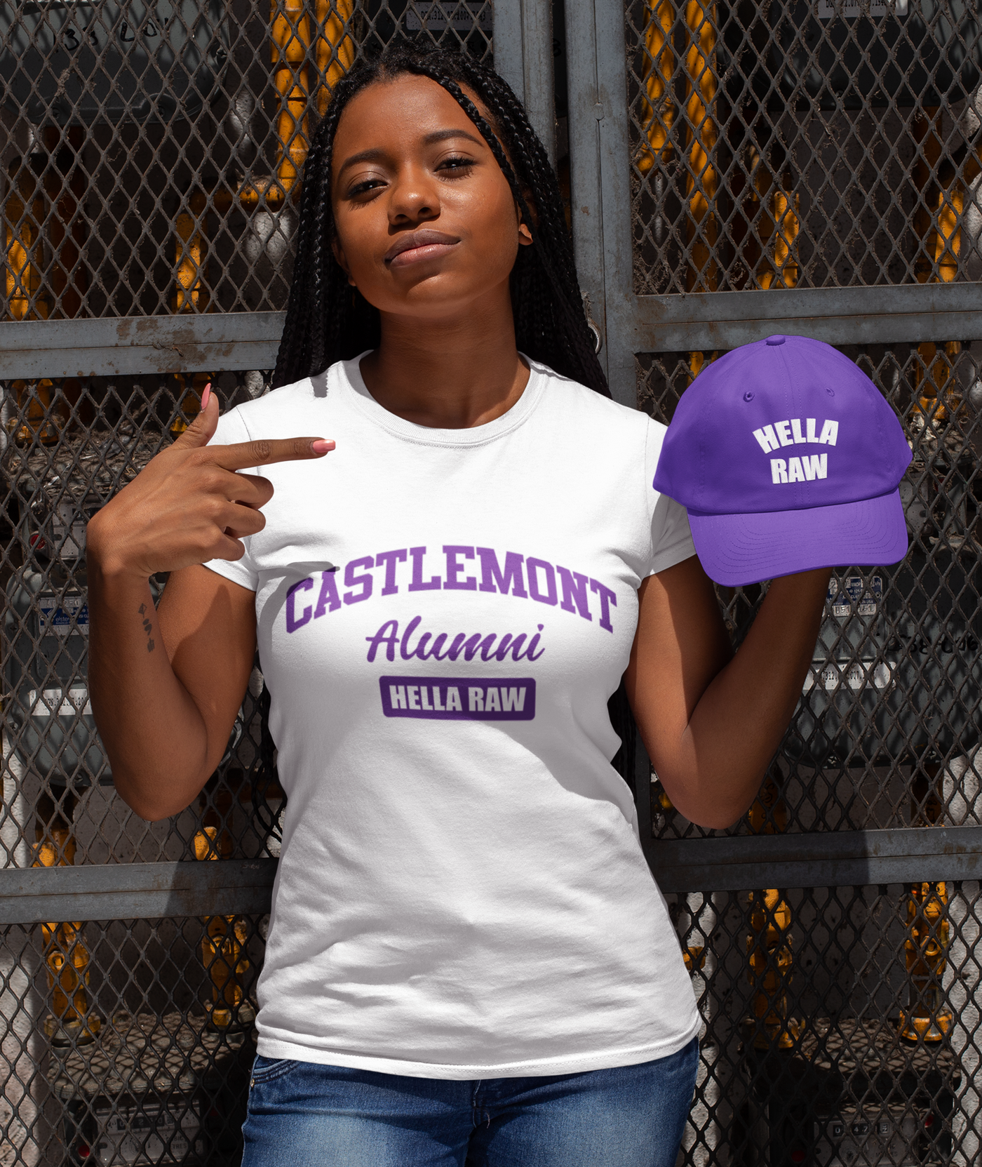 Hella Raw Unisex  Castlemont Alumni Oakland Unified All League T Shirt